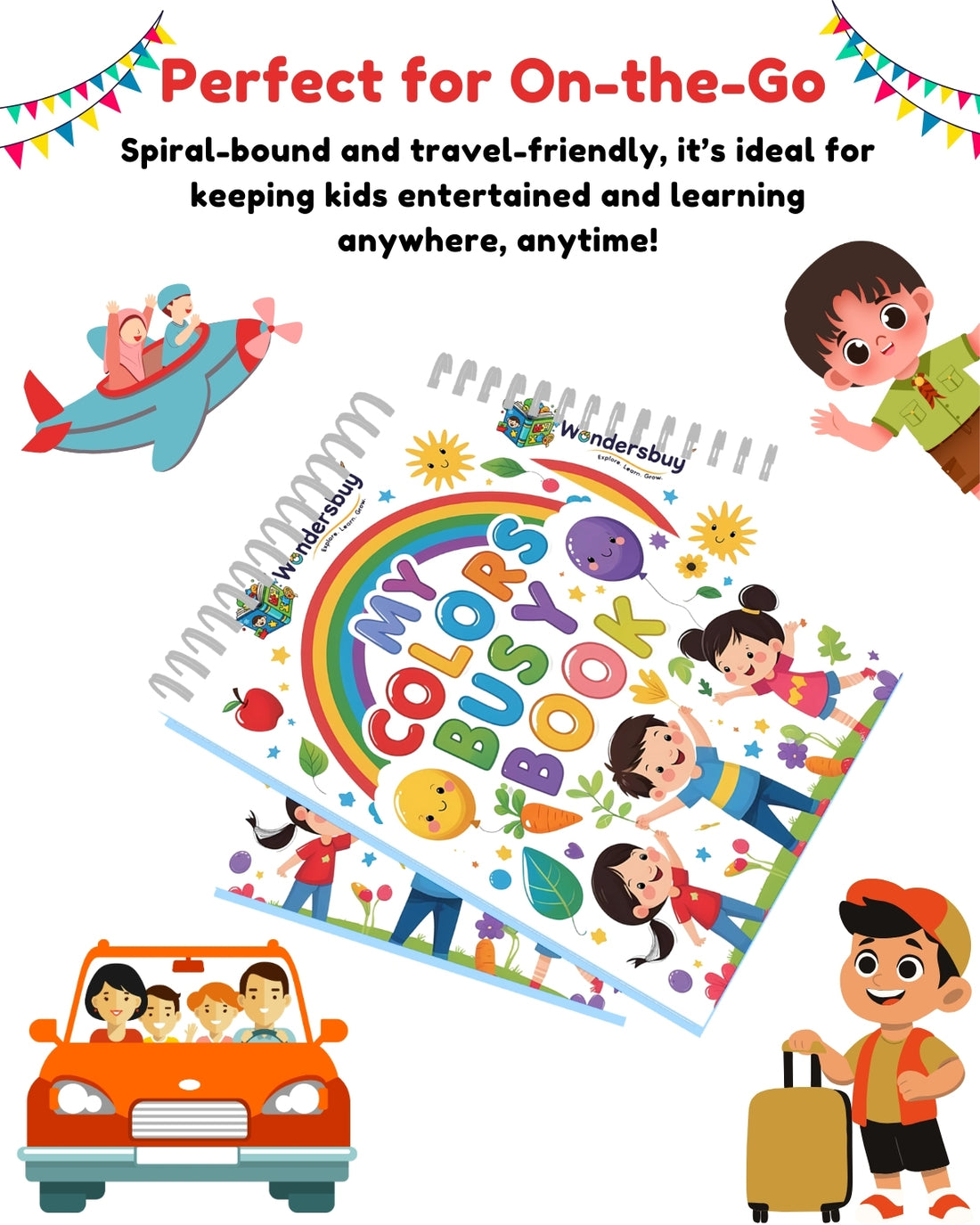 My Colors Busy Book for Toddlers Age 2–5