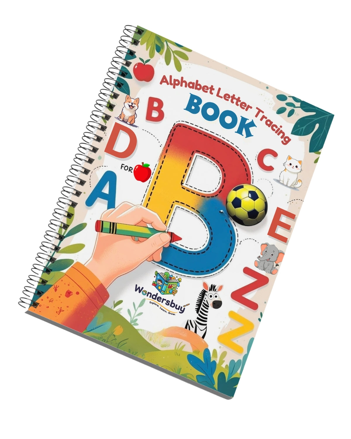 Alphabet Letter Tracing Practice Book for Kids Ages 3–7 | A to Z Uppercase & Lowercase Writing Practice