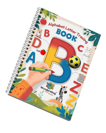 Alphabet Letter Tracing Practice Book for Kids Ages 3–7 | A to Z Uppercase & Lowercase Writing Practice