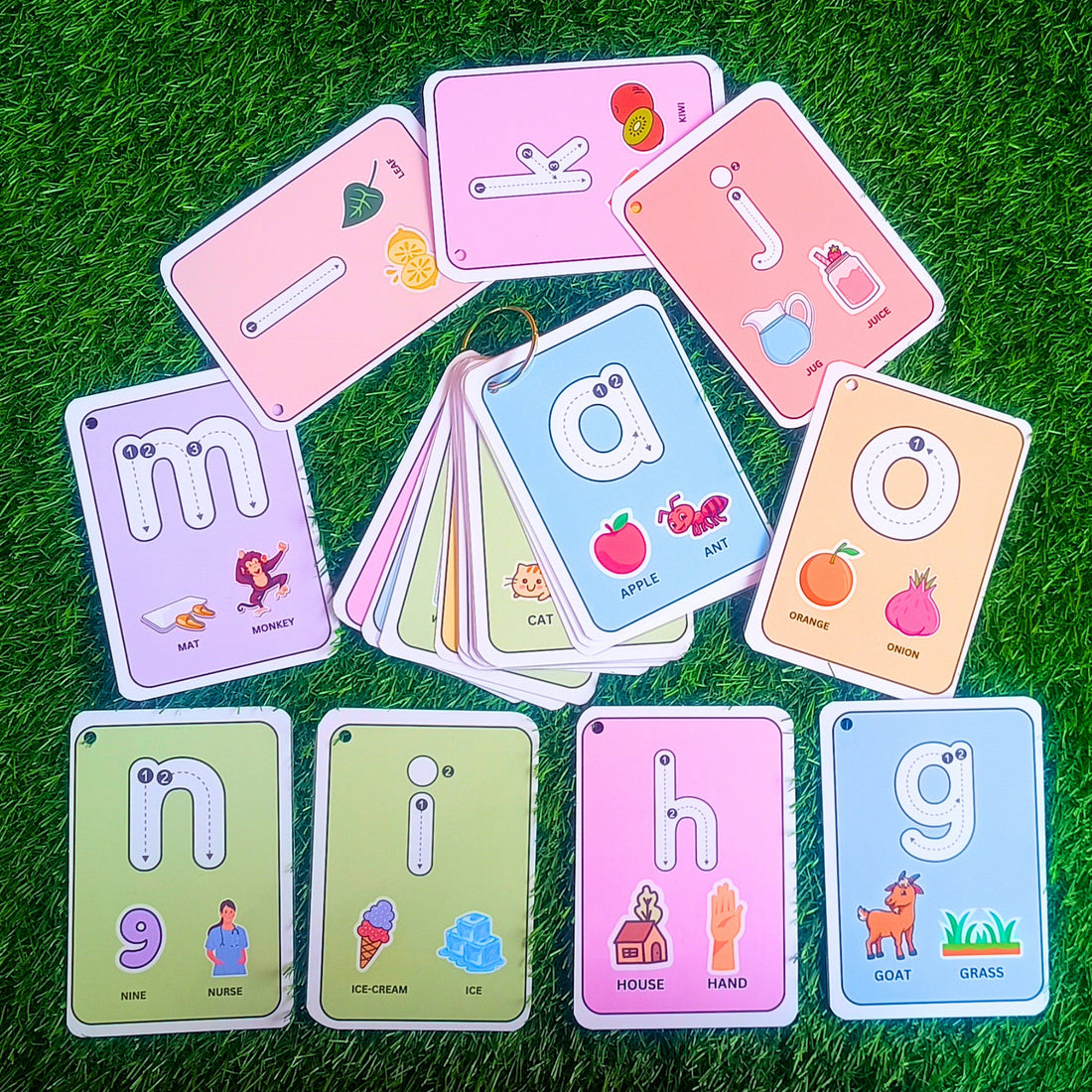 Reusable Tracing Alphabet Flash Cards Combo for Kids